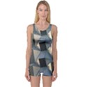 3d Pattern Texture Form Background One Piece Boyleg Swimsuit View1