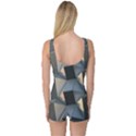 3d Pattern Texture Form Background One Piece Boyleg Swimsuit View2