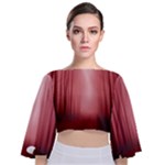 Redforest Tie Back Butterfly Sleeve Chiffon Top