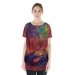 Abstract Fall Swirls Skirt Hem Sports Top