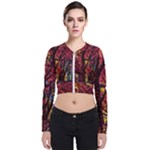 Autumn Colorful Nature Trees Zip Up Bomber Jacket