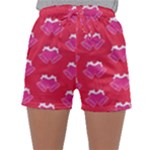 Christmas Red Pattern Reasons Sleepwear Shorts