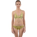 Pattern Background Abstract Design Wrap Around Bikini Set