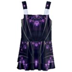 Fractal Purple Elements Violet Kids  Layered Skirt Swimsuit