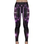 Fractal Purple Elements Violet Lightweight Velour Classic Yoga Leggings