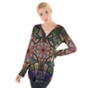 Fractal Detail Elements Pattern Tie Up Tee View1