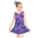 Abstract Pattern Fractal Wallpaper Kids  Skater Dress Swimsuit