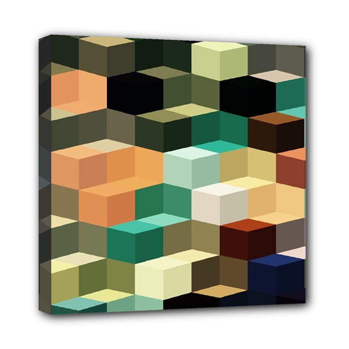 Art Design Color Pattern Creative Mini Canvas 8  x 8  (Stretched)