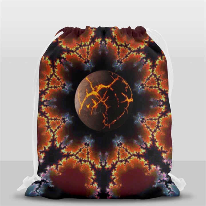 Fractal Space Fantasy Drawstring Bag (Small)