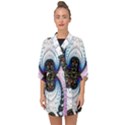 Pattern Texture Fractal Colorful Half Sleeve Chiffon Kimono View1