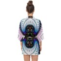 Pattern Texture Fractal Colorful Half Sleeve Chiffon Kimono View2