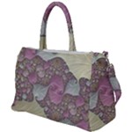 Pastels Cream Abstract Fractal Duffel Travel Bag