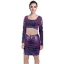 Fractal Artwork Digital Pattern Top and Skirt Sets View1