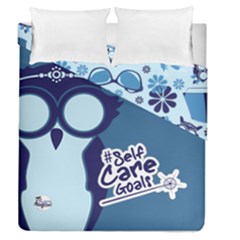 Self Care Goals (blue) Duvet Cover Double Side (queen Size)