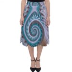 Spiral Fractal Swirl Whirlpool Classic Midi Skirt