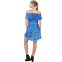 Pattern Background Abstract Off Shoulder Chiffon Dress View2
