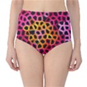 Mosaic Structure Pattern Background Classic High-Waist Bikini Bottoms View1