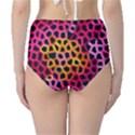 Mosaic Structure Pattern Background Classic High-Waist Bikini Bottoms View2