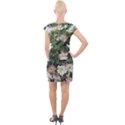 Mosaic Structure Pattern Background Cap Sleeve Bodycon Dress View2