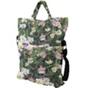 Mosaic Structure Pattern Background Fold Over Handle Tote Bag View2