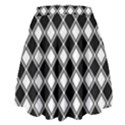 Square Diagonal Pattern High Waist Skirt View2
