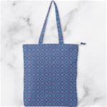 Background  Geometric Pattern Double Zip Up Tote Bag