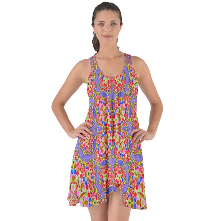 Background Image Structure Art Show Some Back Chiffon Dress