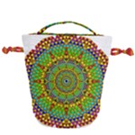 Tile Background Image Graphic Fractal Mandala Drawstring Bucket Bag