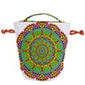 Tile Background Image Graphic Fractal Mandala Drawstring Bucket Bag View2