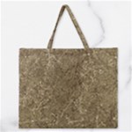 Grunge Abstract Textured Print Zipper Large Tote Bag