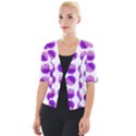 Kawaii Grape Jam Jar Pattern Cropped Button Cardigan View1