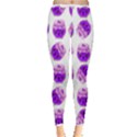 Kawaii Grape Jam Jar Pattern Inside Out Leggings View1