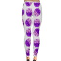 Kawaii Grape Jam Jar Pattern Inside Out Leggings View2