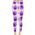 Kawaii Grape Jam Jar Pattern Inside Out Leggings View3