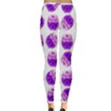 Kawaii Grape Jam Jar Pattern Inside Out Leggings View4
