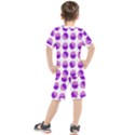Kawaii Grape Jam Jar Pattern Kids  Tee and Shorts Set View2