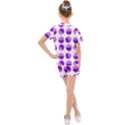 Kawaii Grape Jam Jar Pattern Kids  Mesh Tee and Shorts Set View2