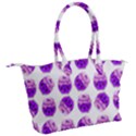 Kawaii Grape Jam Jar Pattern Canvas Shoulder Bag View2