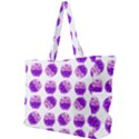 Kawaii Grape Jam Jar Pattern Simple Shoulder Bag View1