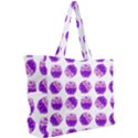 Kawaii Grape Jam Jar Pattern Simple Shoulder Bag View2