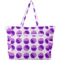 Kawaii Grape Jam Jar Pattern Simple Shoulder Bag View3