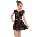 Fractal Pattern Texture Design Kids  Cap Sleeve Dress