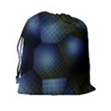 Fractal Rendering Background Green Drawstring Pouch (XXL) View2