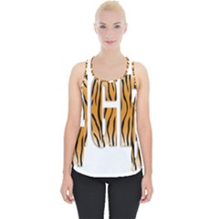 Tiger Bstract Animal Art Pattern Skin Piece Up Tank Top