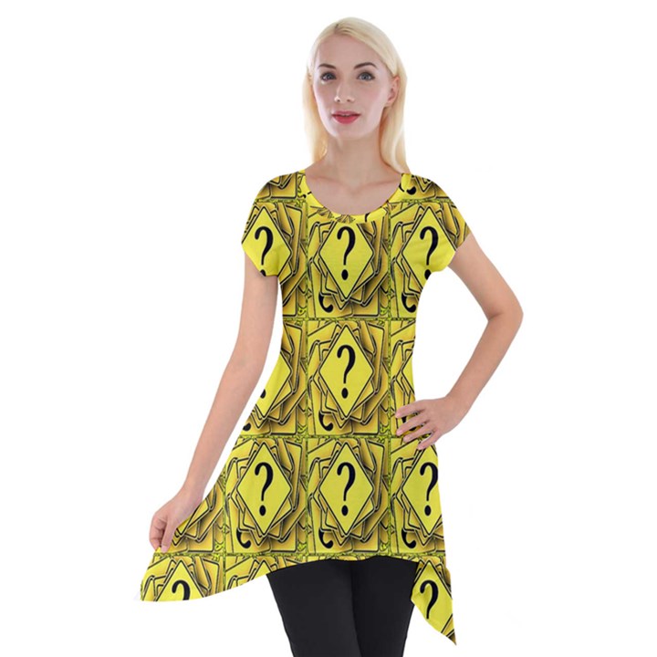 Questions Short Sleeve Side Drop Tunic