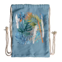 Capella Blue Drawstring Bag (large)