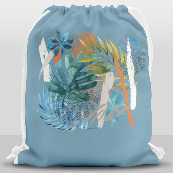 Capella Blue Drawstring Bag (Large)