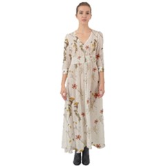 12 21 C1 Button Up Boho Maxi Dress