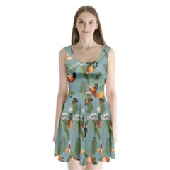 12 20 C3 1 Split Back Mini Dress 
