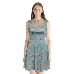 12 20 C5 1 Split Back Mini Dress 